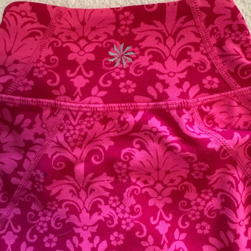 Athleta Fuchsia Patterned Workout Jacket Size M - image 5